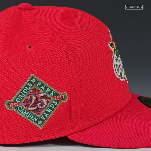 BALTIMORE ORIOLES CAMDEN YARDS 25TH ANNIVERSARY ARTEMIS FOWL, OPAL DECEPTION NEW ERA HAT