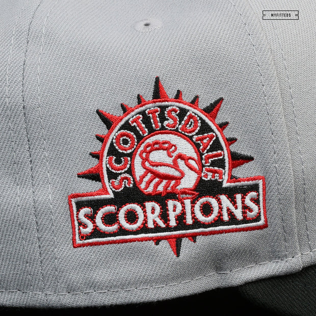 SCOTTSDALE SCORPIONS JERSEY SLEEVE PATCH PLACID GRAY 2 TONE NEW ERA HAT