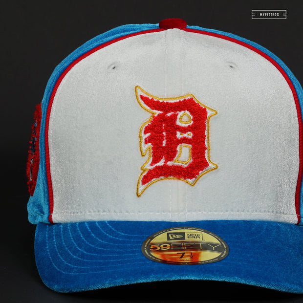 DETROIT TIGERS CHENILLE OVERLAY DORAEMON INSPIRED ELITE SERIES NEW ERA FITTED CAP