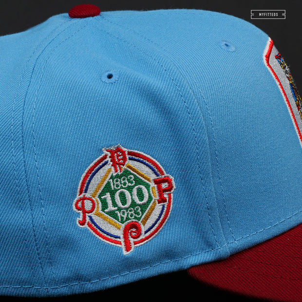 PHILADELPHIA PHILLIES 1980 WORLD SERIES & CENTENNIAL PHIL & PHILLIS NEW ERA HAT