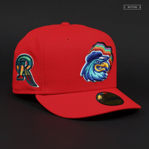 ROCHESTER RED WINGS KELLOGG'S FRUITY PEBBLES TOUCAN SAM INSPIRED NEW ERA FITTED CAP