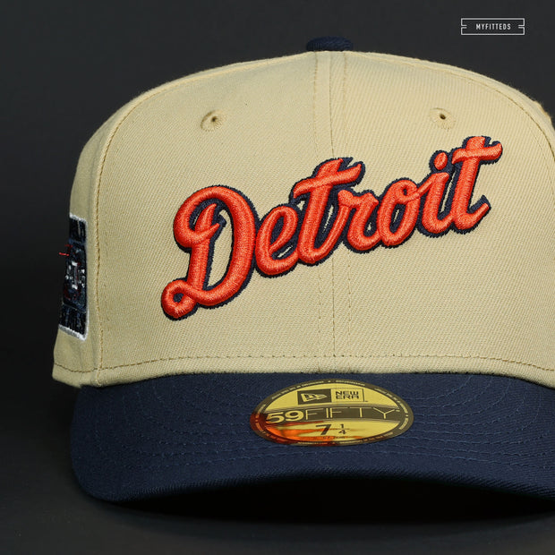 DETROIT TIGERS 2006 WORLD SERIES "OLD GOLD / MIDNIGHT NAVY" NEW ERA HAT