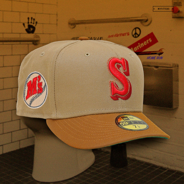 SEATTLE MARINERS M'S "ENGLISH MUFFIN / TOFFEE" NEW ERA HAT