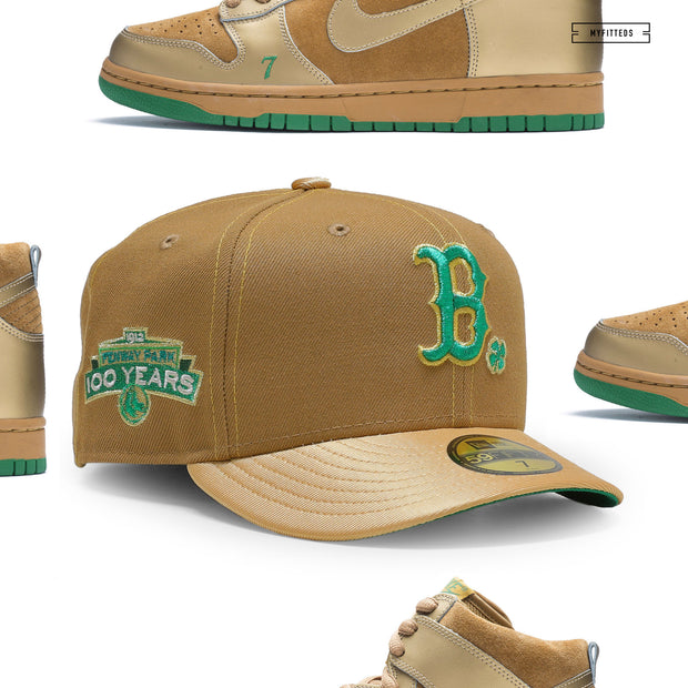 BOSTON RED SOX 100TH ANNIVERSARY "LUCKY DUNK SB INSPIRED" NEW ERA FITTED CAP