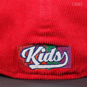 ABERDEEN IRONBIRDS "NICEST KIDS" SCARLET CORDUROY NEW ERA FITTED CAP