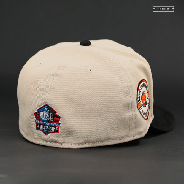 CLEVELAND BROWNS 75TH ANNIVERSARY NFL HALL OF FAME NEW ERA FITTED CAP
