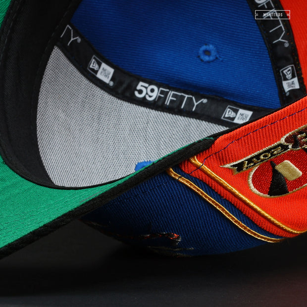 CINCINNATI BENGALS 50TH ANNIVERSARY BLUE "CURLY" NEW ERA FITTED CAP