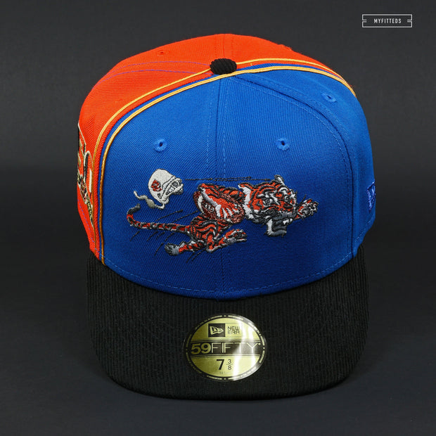 CINCINNATI BENGALS 50TH ANNIVERSARY BLUE "CURLY" NEW ERA FITTED CAP