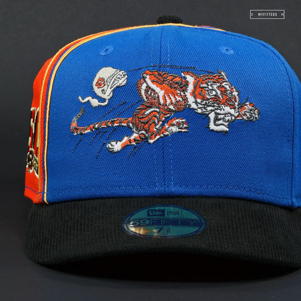 CINCINNATI BENGALS 50TH ANNIVERSARY BLUE "CURLY" NEW ERA FITTED CAP