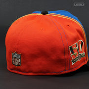 CINCINNATI BENGALS 50TH ANNIVERSARY BLUE "CURLY" NEW ERA FITTED CAP