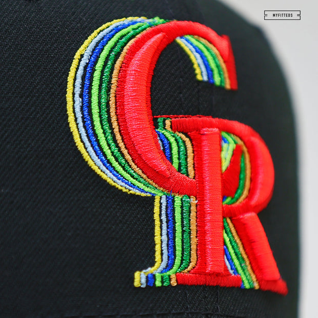 COLORADO ROCKIES 10TH ANNIVERSARY "RED HOT NEON LIGHTS INSPIRED" NEW ERA FITTED HAT