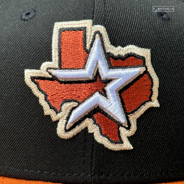 HOUSTON ASTROS 2004 ALL-STAR GAME "JET BLACK OXIDIZED RUST" NEW ERA HAT