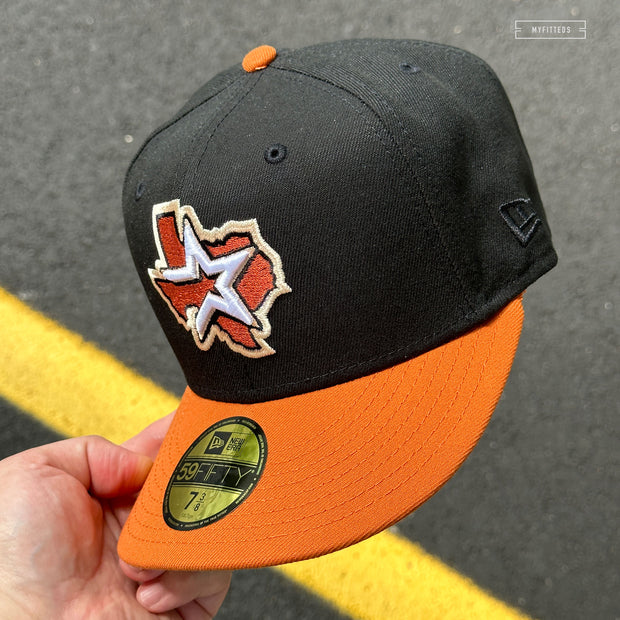 HOUSTON ASTROS 2004 ALL-STAR GAME "JET BLACK OXIDIZED RUST" NEW ERA HAT