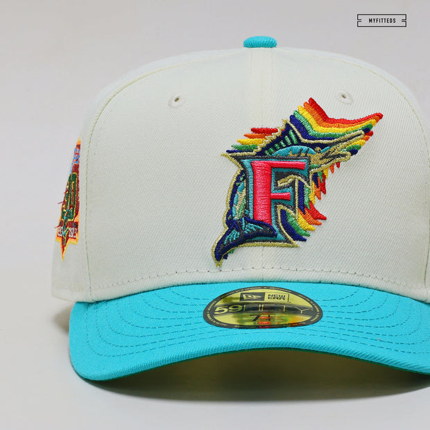 FLORIDA MARLINS 30TH ANNIVERSARY "CALLE OCHO MIAMI INSPIRED" NEW ERA FITTED CAP