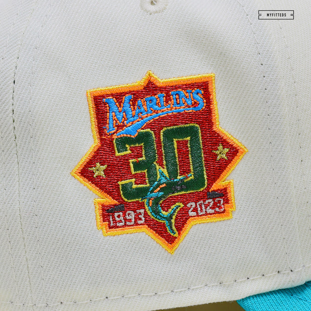 FLORIDA MARLINS 30TH ANNIVERSARY "CALLE OCHO MIAMI INSPIRED" NEW ERA FITTED CAP