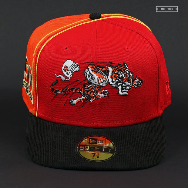 CINCINNATI BENGALS 50TH ANNIVERSARY RED "CRUNCHY" NEW ERA FITTED CAP