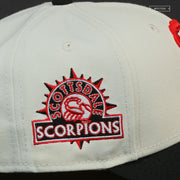 SCOTTSDALE SCORPIONS JERSEY SLEEVE PATCH OFF WHITE NEW ERA FITTED CAP