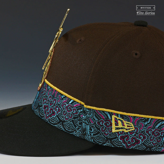 MILWAUKEE BREWERS 50TH ANNIVERSARY GENZO'S PINWHEEL ELITE SERIES NEW ERA FITTED CAP