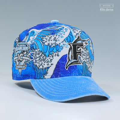 FLORIDA MARLINS 10TH ANNIVERSARY THE GREAT WAVE OFF KANAGAWA ELITE SERIES NEW ERA FITTED CAP