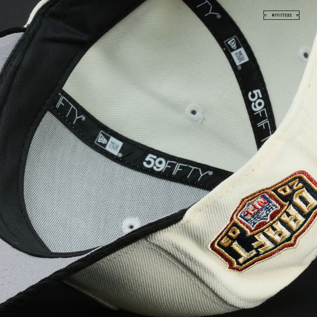 PITTSBURGH STEELERS 2003 NFL DRAFT OFF WHITE TROY NEW ERA FITTED CAP
