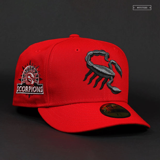 SCOTTSDALE SCORPIONS JERSEY SLEEVE PATCH SCARLET NEW ERA FITTED CAP