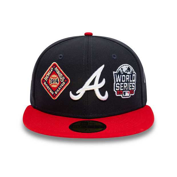 ATLANTA BRAVES HISTORIC WORLD SERIES CHAMPIONS NEW ERA FITTED CAP