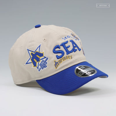 SEATTLE MARINERS GOOD RETRO COLLAGE 9FIFTY RETRO CROWN NEW ERA SNAPBACK HAT