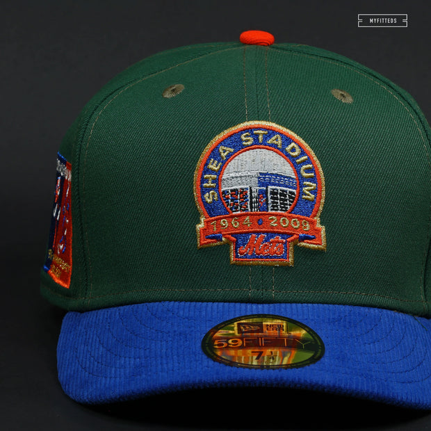 NEW YORK METS SHEA STADIUM COMMEMORATIVE CORDUROY NEW ERA FITTED CAP