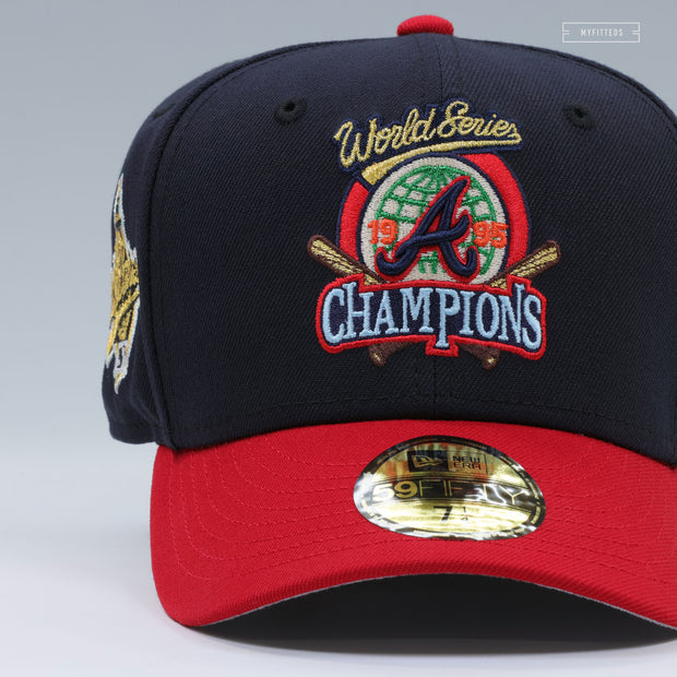 ATLANTA BRAVES 1995 WORLD SERIES CHAMPIONS TRI-STAR BATTERMAN NEW ERA FITTED CAP