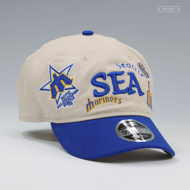 SEATTLE MARINERS GOOD RETRO COLLAGE 9FIFTY RETRO CROWN NEW ERA SNAPBACK HAT
