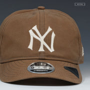 NEW YORK YANKEES WAXED CANVAS RETRO CROWN RELAXED HERITAGE FIT 9FIFTY NEW ERA STRAPBACK