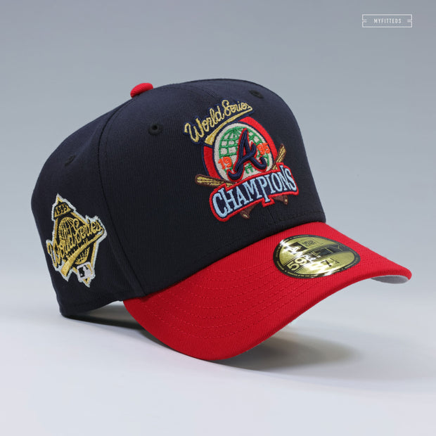 ATLANTA BRAVES 1995 WORLD SERIES CHAMPIONS TRI-STAR BATTERMAN NEW ERA FITTED CAP