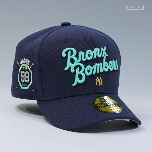 NEW YORK YANKEES BRONX BOMBERS NY 99 AARON JUDGE NYC NEW ERA FITTED CAP