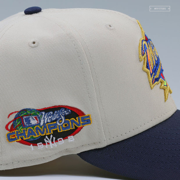 NEW YORK YANKEES 1998 WORLD SERIES CHAMPIONS SANDSTONE NEW ERA FITTED CAP