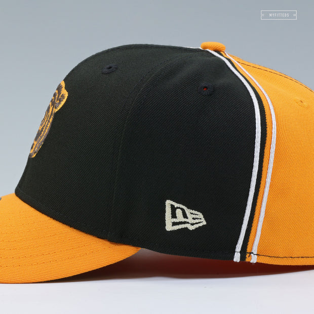 BOSTON BRUINS 80TH ANNIVERSARY REVERSE RETRO DIAGONAL BLOCK NEW ERA FITTED CAP