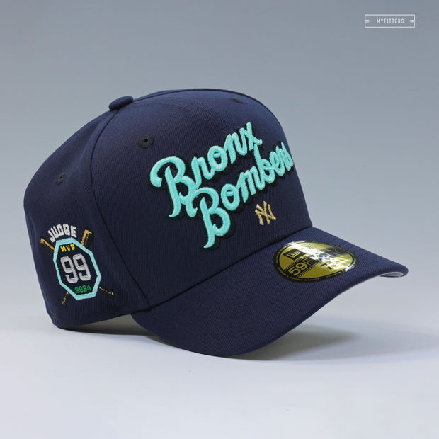 NEW YORK YANKEES BRONX BOMBERS NY 99 AARON JUDGE NYC NEW ERA FITTED CAP