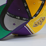 LOS ANGELES KINGS REVERSE RETRO DIAGONAL BLOCK CONCORD NEW ERA FITTED CAP