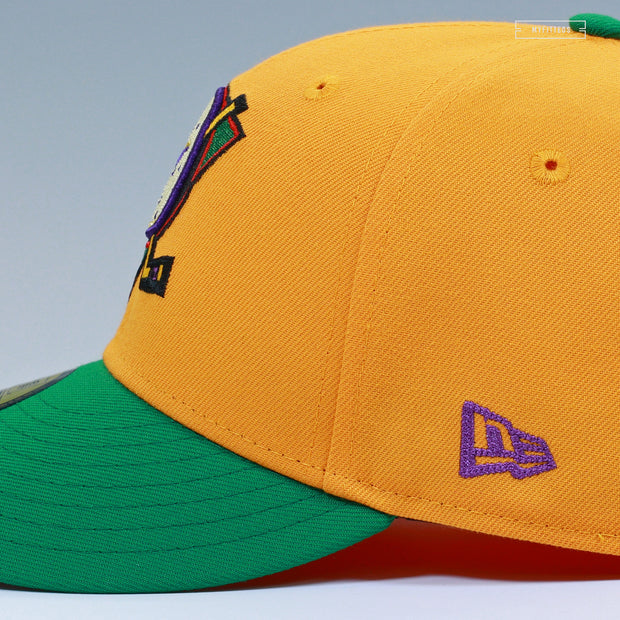 ANAHEIM MIGHTY DUCKS 30TH ANNIVERSARY DISTRICT 5 MARIGOLD NEW ERA FITTED CAP