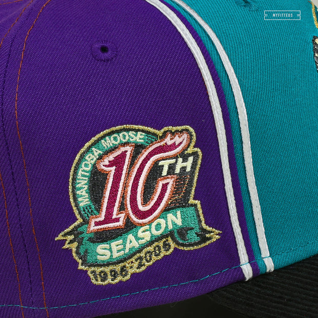 MANITOBA MOOSE 10TH ANNIVERSARY 90'S JERSEY INSPIRED NEW ERA FITTED CAP