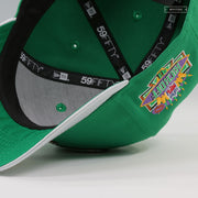PHILADELPHIA EAGLES NFL KICKOFF 1993 BOTANY GREEN SILVERSTONE METALLIC NEW ERA FITTED CAP