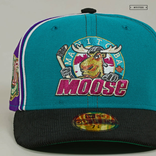 MANITOBA MOOSE 10TH ANNIVERSARY 90'S JERSEY INSPIRED NEW ERA FITTED CAP