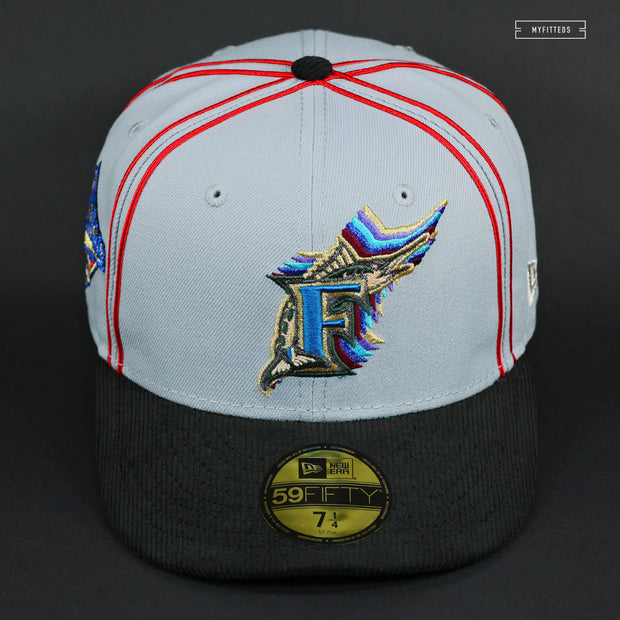 FLORIDA MARLINS 1997 WORLD SERIES X MARKS THE SPOT NEW ERA FITTED CAP