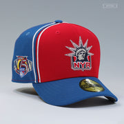 NEW YORK RANGERS LADY LIBERTY REVERSE RETRO 2.0 75TH ANNIVERSARY DIAGONAL BLOCK NEW ERA CAP