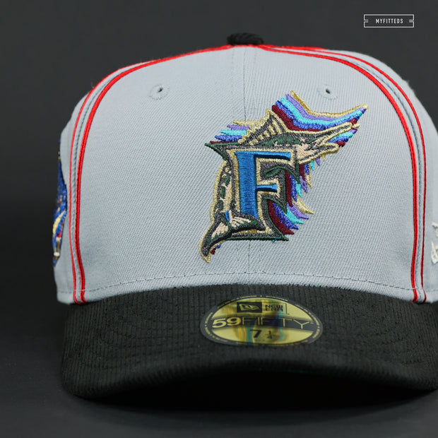 FLORIDA MARLINS 1997 WORLD SERIES X MARKS THE SPOT NEW ERA FITTED CAP