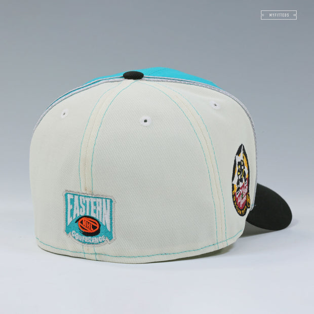 NEW JERSEY DEVILS 1996 NHL ALL-STAR GAME BOSTON JERSEY DIAGONAL BLOCK NEW ERA FITTED CAP