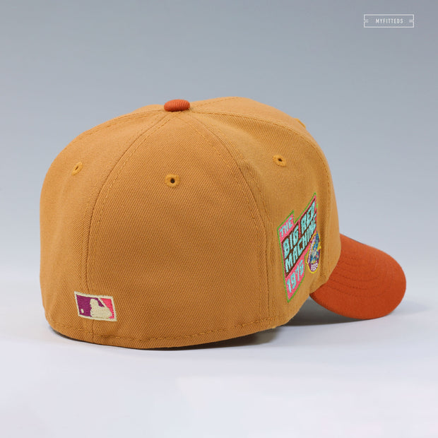 CINCINNATI REDS 1975 BIG RED MACHINE BURNT UMBER / OXIDIZED RUST NEW ERA FITTED CAP