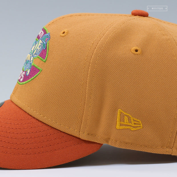 CINCINNATI REDS 1975 BIG RED MACHINE BURNT UMBER / OXIDIZED RUST NEW ERA FITTED CAP