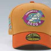 CINCINNATI REDS 1975 BIG RED MACHINE BURNT UMBER / OXIDIZED RUST NEW ERA FITTED CAP