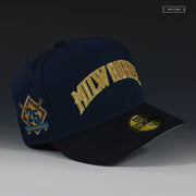 MILWAUKEE BREWERS 25TH ANNIVERSARY NAVY AND GOLD NEW ERA FITTED CAP