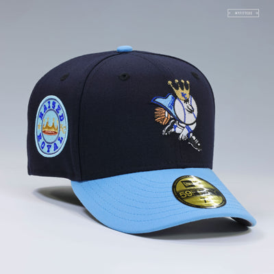 KANSAS CITY ROYALS RAISED ROYAL MR. ROYAL BO JACKSON MIDNIGHT NAVY ULTRA BLUE NEW ERA CAP